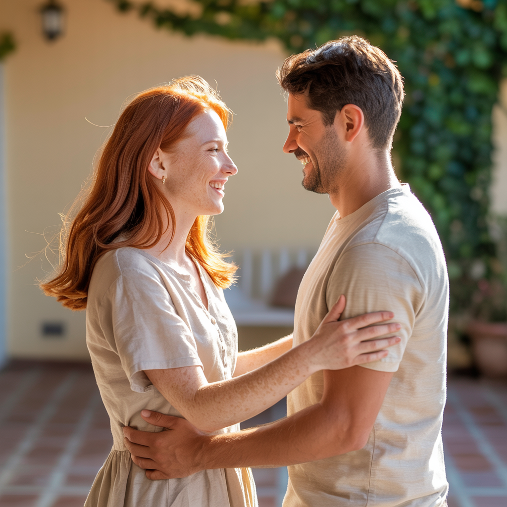 Deux personnes se souriant, illustrant une communication non verbale positive
